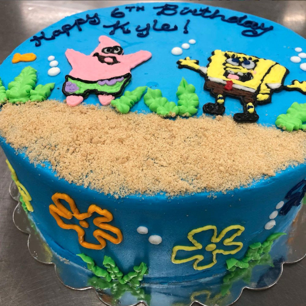 sponge bob cake