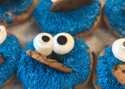 cookie monster donuts